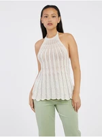 Cream Women's Patterned Knitted Top ONLY Freja - Women