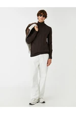 Koton Textured Sweater Turtleneck