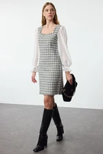 Trendyol Multicolored Plaid / Checkered Mini Woven Dress