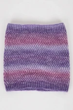 DEFACTO Girls Gradient Printed Knitted Scarf