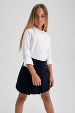 DEFACTO Girl White Long Sleeve School Shirt