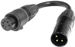 Accu Cable 3-pin M to 5-pin FM IP65 Kabel k DMX světlu