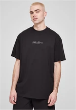 Oversized Mid Embroidery T-Shirt Black