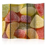 Paraván Tasty fruit jellies Dekorhome 225x172 cm (5-dílný)