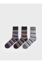 LC Waikiki Patterned Men's Socks 3-Piece