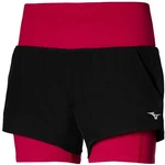 Women's shorts Mizuno 2 in 1 4.5 Short/Black/Persian Red M