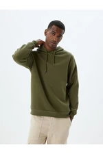 Koton Raised Cotton Basic Hooded Sweatshirt