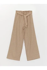 LC Waikiki Wideleg Girls' Trousers with Elastic Waist