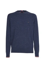 Tommy Hilfiger Sweater - TIPPED PIMA CTN MOULINE C-NK blue