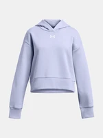 Under Armour Sweatshirt UA Rival Fleece Crop Hoodie-PPL - girls