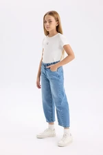 DEFACTO Girl Barrel Fit Jogger Ankle Length Jean Pants