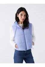 LC Waikiki Women's Hooded Plain Puffer Vest