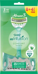 Wilkinson Sword Jednorázový holicí strojek pro ženy My Intuition Comfort Sensitive 8 + 4 ks