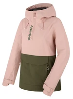 Husky  Nabbi L lt. pink/khaki, XS Dámska outdoorová bunda