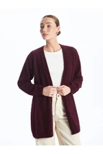 LC Waikiki Shawl Collar Plain Long Sleeve Women's Knitwear Cardigan