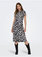 Cream-black women's patterned dress JDY Urba - Women