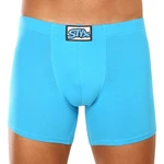 Men's boxers Styx long classic elastic light blue