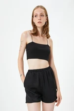 Koton Women's Black Shorts & Bermuda