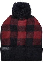 Pom Beanie black/red