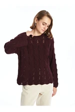 LC Waikiki Crew Neck Openwork Women's Knitwear Sweater