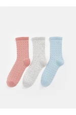 LC Waikiki Lcw Self Patterned Women's Socks 3 Pack