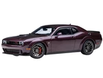 2022 Dodge Challenger R/T Scat Pack Widebody Hellraisin Purple Metallic 1/18 Model Car by Autoart