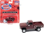 1975 Chevrolet 4x4 Pickup Truck Roseland Red 1/87 (HO) Scale Model Car by Classic Metal Works