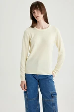 DEFACTO Regular Fit Crew Neck Basic Knitwear Sweater