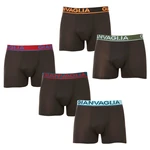 Gianvaglia 5PACK pánské boxerky černé (GVG-5010) M