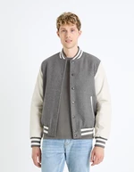 Men's cream-grey bomber jacket with Celio Fuvarsi wool