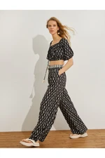 Koton Ethnic Printed Palazzo Pants with Belt