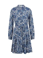 Orsay Blue Ladies Patterned Dress - Women