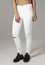 Women's jeans URBAN CLASSICS - white