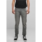 Stretch denim trousers in medium grey colour