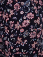 Pink and black girly floral pants GAP