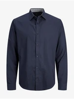 Dark Blue Men's Shirt Jack & Jones Label - Men