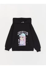 LC Waikiki Girls Printed Long Sleeve Hoodie