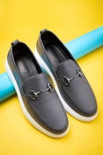 Ducavelli Anchor Genuine Leather Men's Casual Shoes, Loafers, Light Shoes, Summer Shoes.