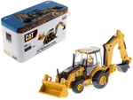 CAT Caterpillar 450E Backhoe Loader with Operator "High Line" Series 1/87 (HO) Diecast Model by Diecast Masters