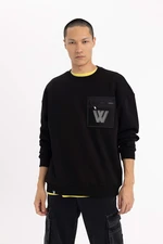 DEFACTO Oversize Fit Long Sleeve Sweatshirt