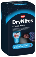 HUGGIES® Dry Nites medium pre chlapcov plienkové nohavičky 17-30 kg 10 ks