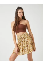 Koton Floral Printed Mini Skirt