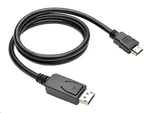 Kabel C-TECH CB-DP-HDMI-3 DisplayPort/HDMI, 3m, černý