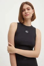 Top Calvin Klein Jeans dámsky, čierna farba, J20J223616