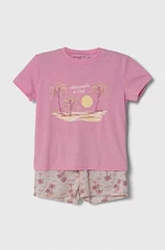 Dětské pyžamo Abercrombie & Fitch béžová barva