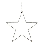 Czarna świąteczna wisząca dekoracja świetlna Markslöjd Alpha Star, wys. 30 cm