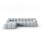 Jasnoniebieska aksamitna sofa 285 cm Bellis – Micadoni Home