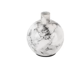 Biało-czarny żelazny świecznik PT LIVING Marble, wys. 10 cm