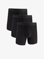 Set of three black Under Armour M UA Perf Tech Mesh 6in boxer shorts