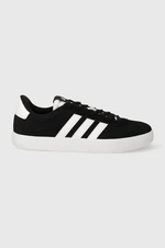 Semišové sneakers boty adidas COURT černá barva, ID6278